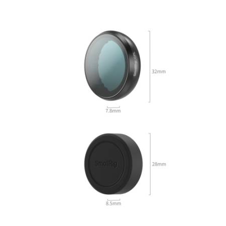 SmallRig 6087 - filtr polaryzacyjny CPL do Insta360 GO Ultra - wymiary